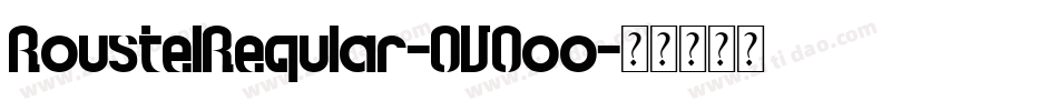 RoustelRegular-OVOoo字体转换