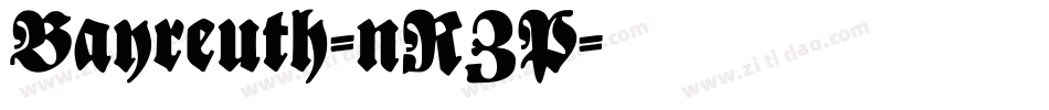 Bayreuth-nRZP字体转换