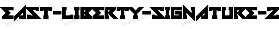 east-liberty-signature-2字体转换