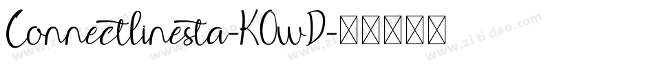 Connectlinesta-K0wD字体转换