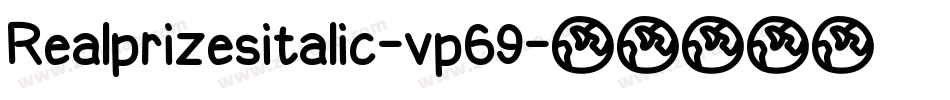Realprizesitalic-vp69字体转换