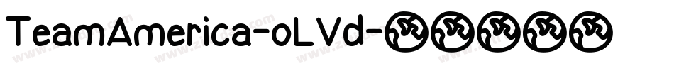 TeamAmerica-oLVd字体转换