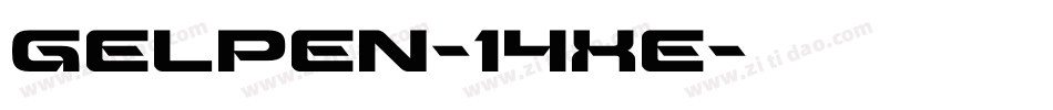 Gelpen-14Xe字体转换