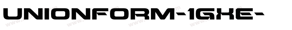 Unionform-1GXe字体转换 Unionform-1GXe字体转换