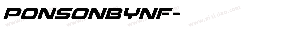 PonsonbyNF字体转换
