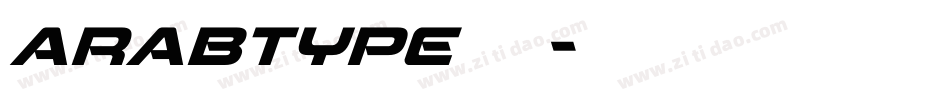 arabtype生成器字体转换