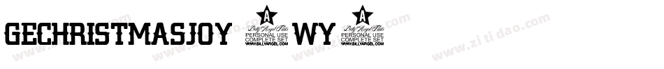 GeChristmasJoy-0WY9字体转换