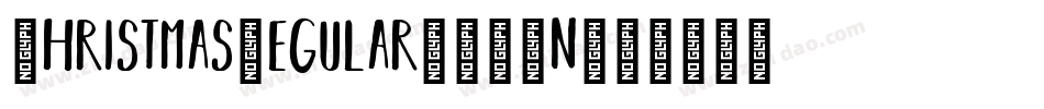 ChristmasRegular-JJ6n字体转换