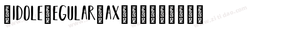 GidoleRegular-axB9R字体转换