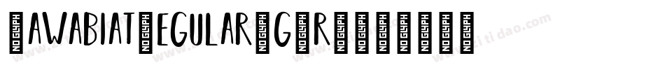 NawabiatRegular-g9r5字体转换