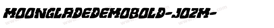 MoongladeDemoBold-jOzM字体转换