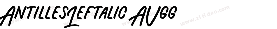 AntillesLeftalic-AVgg字体转换