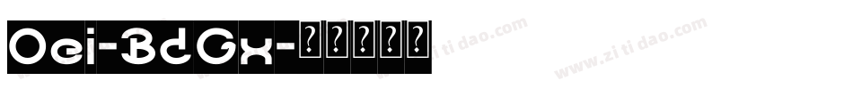 Oei-BdGx字体转换