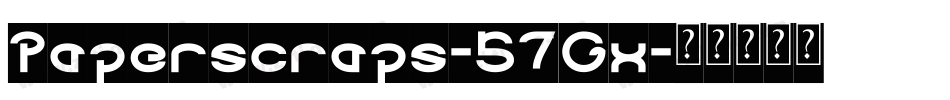 Paperscraps-57Gx字体转换