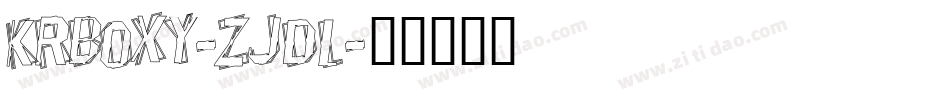 KrBoxy-ZJdl字体转换