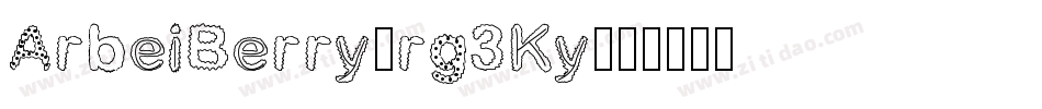ArbeiBerry-rg3Ky字体转换