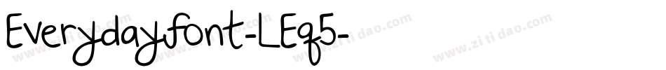 Everydayfont-LEq5字体转换