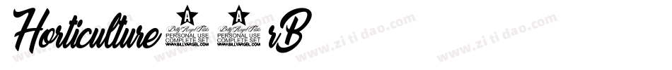 Horticulture-55rB字体转换