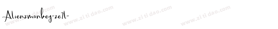 Alienzmonkey-ze7l字体转换