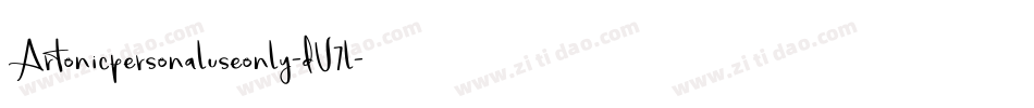 Artonicpersonaluseonly-dV7l字体转换