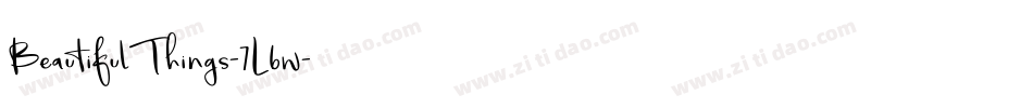 BeautifulThings-7L6w字体转换