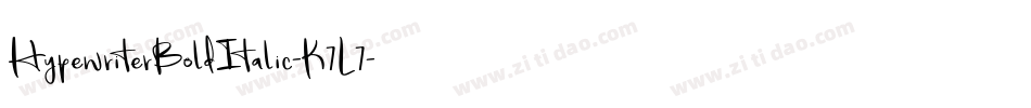 HypewriterBoldItalic-K7L7字体转换
