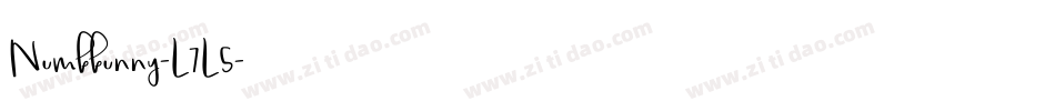 Numbbunny-L7L5字体转换