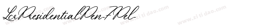 LcrPresidentialPen-7Pel字体转换