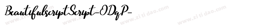 BeautifulscriptScript-ODqP字体转换