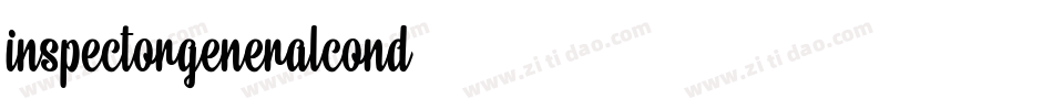 inspectorgeneralcond字体转换