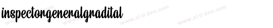 inspectorgeneralgradital字体转换