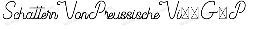 SchatternVonPreussischeVi9-G6Py字体转换