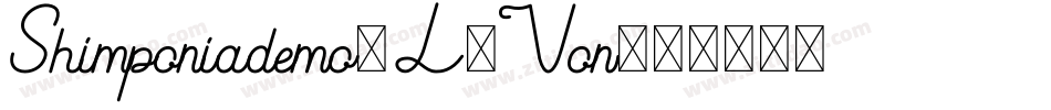 Shimponiademo-L3Von字体转换