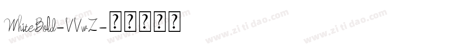 WhiteBold-VVwZ字体转换