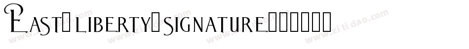 East-liberty-signature字体转换