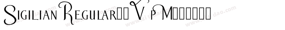 SigilianRegular-8VpM字体转换