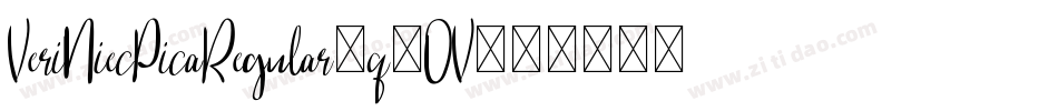 VeriNiecPicaRegular-q9OV字体转换