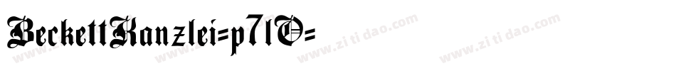 BeckettKanzlei-p7lO字体转换