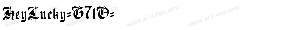 HeyLucky-G7lO字体转换