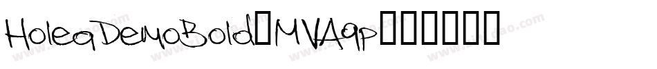 HoleaDemoBold-MVA9p字体转换