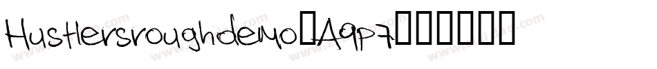 Hustlersroughdemo-A9p7字体转换