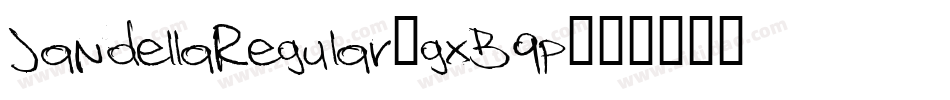 JandellaRegular-gxB9p字体转换