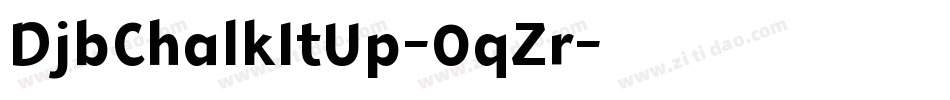 DjbChalkItUp-0qZr字体转换