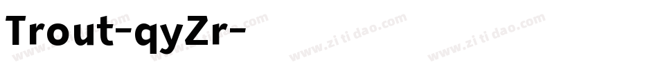 Trout-qyZr字体转换