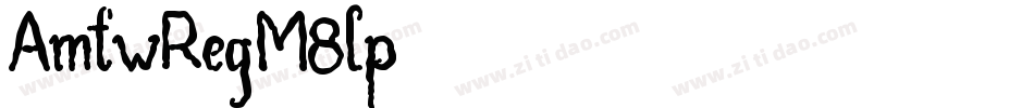 AmtwReg-M8lp字体转换