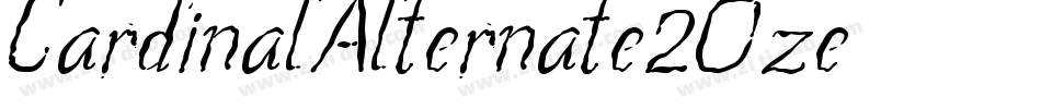 CardinalAlternate-2Oze字体转换