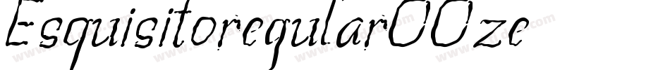 Esquisitoregular-OOze字体转换