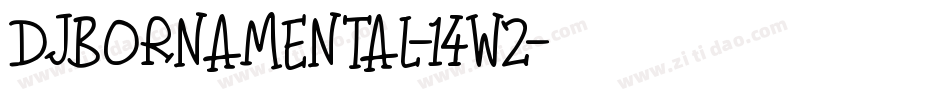 DjbOrnamental-14w2字体转换
