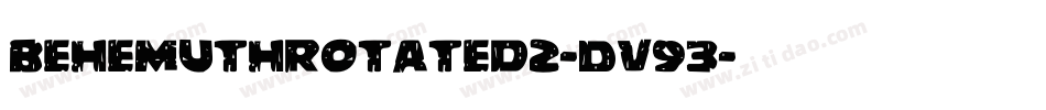 BehemuthRotated2-Dv93字体转换