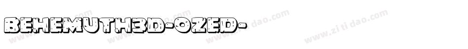 Behemuth3D-0Zed字体转换